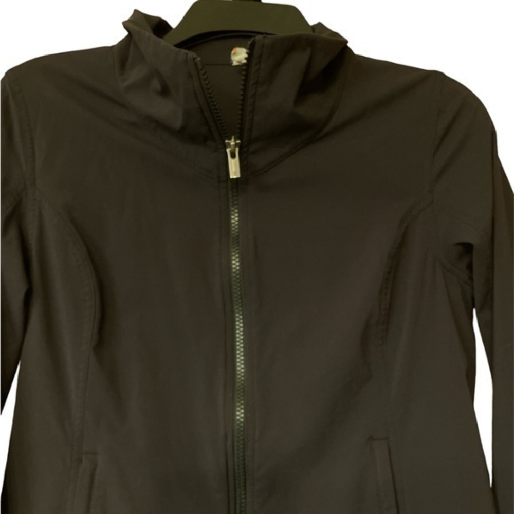 Lucy Womens Track Jacket Lightweight Performance Yoga Sporty Black Small Travel
